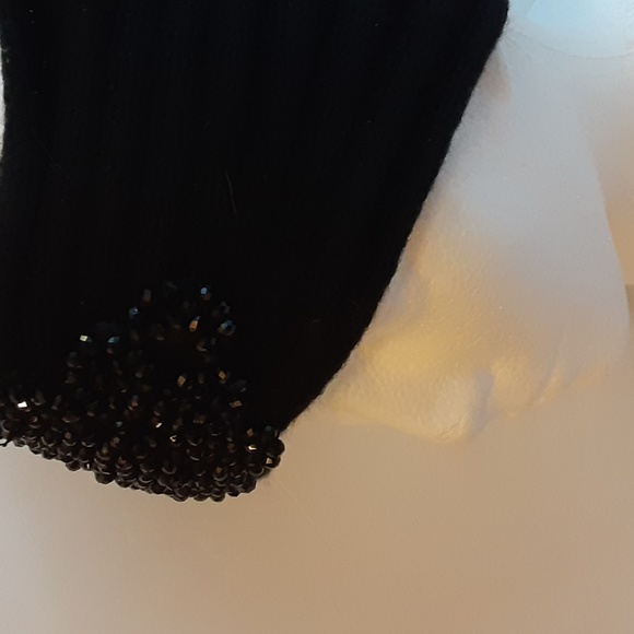 Aldo Jeweled Beaded Black Knit Turband Headband OS - Picture 9 of 10